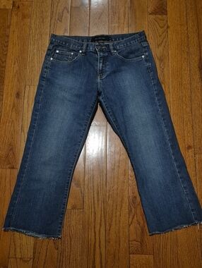 4k44Women's Dark Blue Cropped Jeans